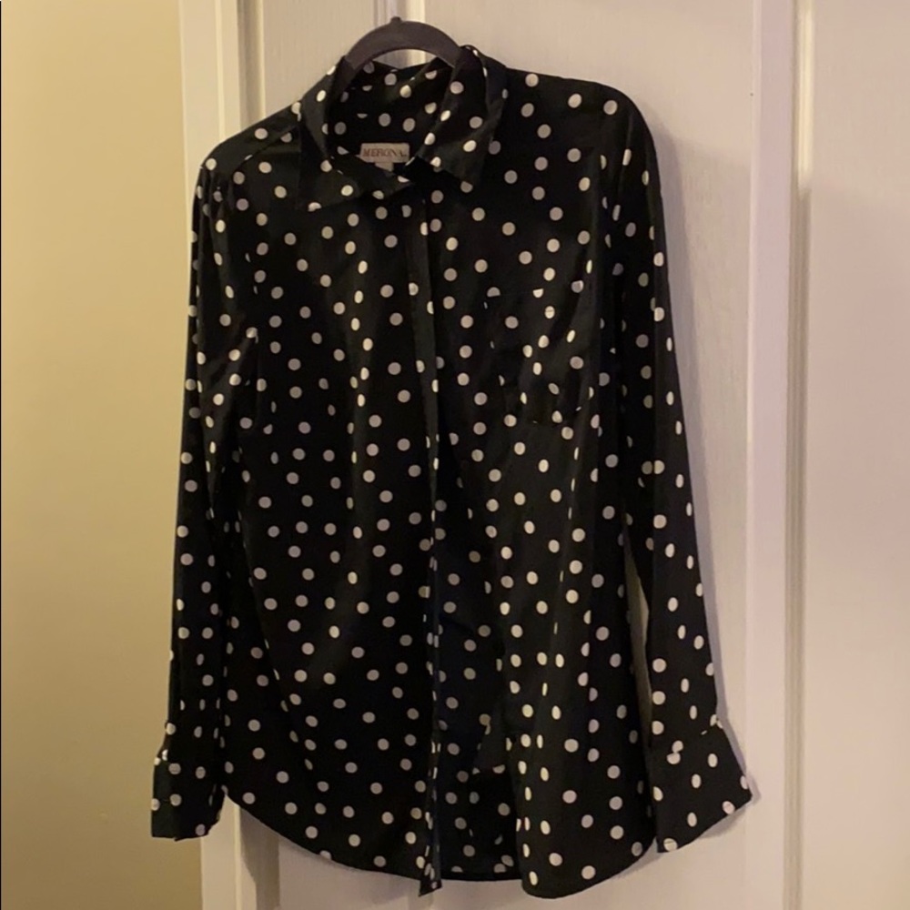 Poke dot blouse size M